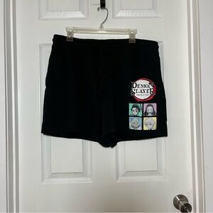 Demon Slayer Shorts-Black with Anime Characters